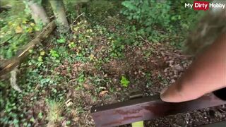 German amateur AnnaTravels sucks cock and gets fucked in the woods