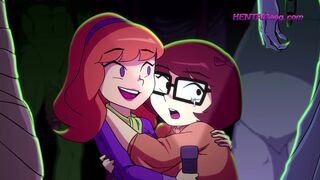 Mystery Detectives Velma & Daphne Encounter MONSTROUS Cocks ▪ EXCLUSIVE 4K Group Sex