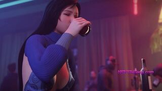 Tifa Night Club Sex [4k] HQ 3D Parody