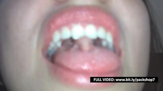 Evil woman chews on live rat puppies for pleasure - Vore Giantess