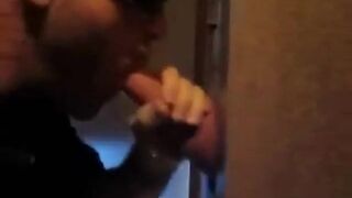 Big Cock Glory Hole Fun: Amateur Blowjob & Cum Swallow