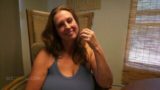 A Hot Milf Stepmom gets a lesson in cards and gives her stepson a lesson in sex.