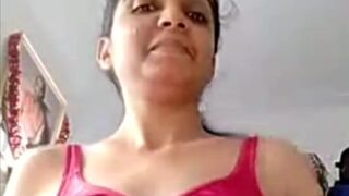 Sexy indian girl removes clothes gets naked shows big boobs big ass hairy pussy