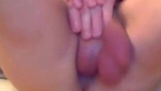 Self-Fucking Fun with a Big Cock and Creampie Ending