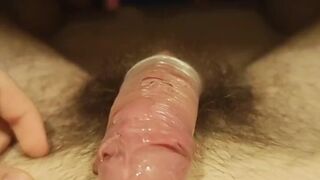 Masturbation with a condom 2