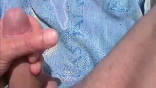 Beach Handjob Leads to Masturbation and a Nice Load