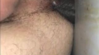 Black Bareback Fuck at the Cabin Glory Hole