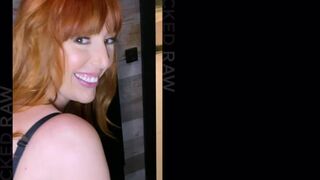 Beautiful redhead chick Lauren Phillips screwed in the doggy style
