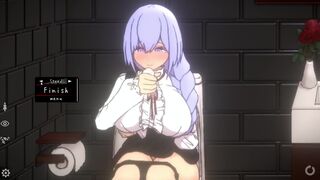 Top hentai NSFW 18+ game Doll room sucking my dick while sitting on the toilet