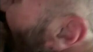 Daddy's Blowjob Practice with Amateur Bear Couple