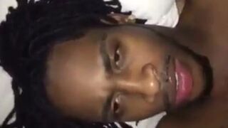 Black Amateur Takes Big Cock, Gets Facial