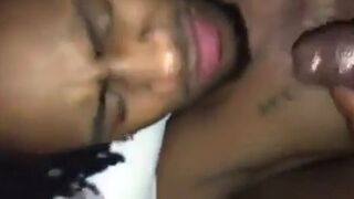 Black Amateur Takes Big Cock, Gets Facial