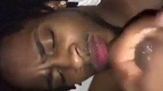 Black Amateur Takes Big Cock, Gets Facial