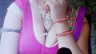 Indian desi cum tribute