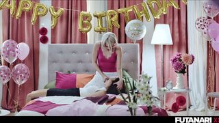 Birthday Girl Wishes To Grow Futa Cock And Fucks Her Best Friend - SHEMALE Cum On Pussy TRAILER