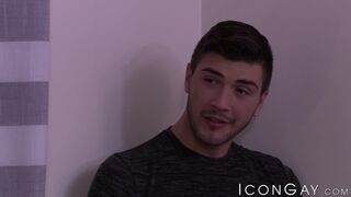 Tempting roommates Justin Dean and Zack Grayson have anal sex in their room