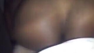 Black Bitch Takes Bareback Fuck from White Stud