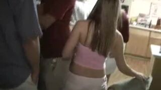 College teen whores partying and teasing