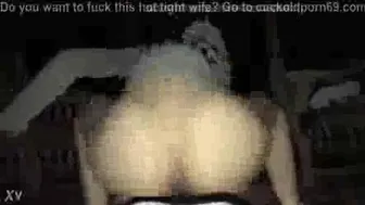 Freaky Wife Fucked While Husband Was Out Shopping