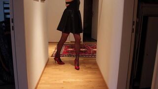 Leather Skirt, Red Heels: Crossdresser's Solo Play