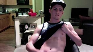 Twink Jerks Off on Webcam in His Apartment