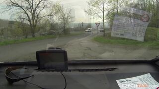 Czech Taxi E01: Beauty squirts all over the cab