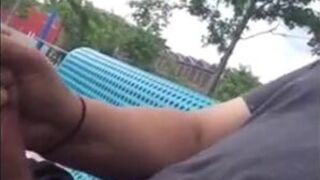 Public Masturbation Caught on Tape