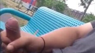 Public Masturbation Caught on Tape