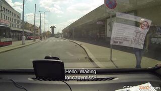 Czech Taxi E05: Young blonde fucks on the way to work