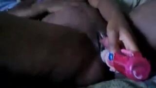 Ebony Girl Uses Sex Toy on Webcam