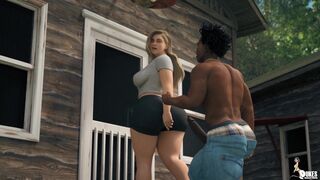 Pawg camp counselor recruits a BBC street thug to the summer camp