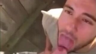 Cute Latin Hunk Sucks Big Cock and Eats Cum