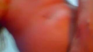 Pussy Squirts Hard on Wall - Webcam Solo