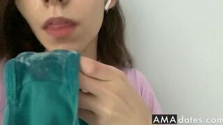 Tasting Cream from Panties - Solo BDSM Webcam Show