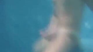 Big-Cock Man Masturbates Outdoors: Underwater Cum Explosion!