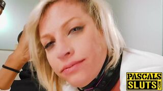 Maledom addicted British chick Katelin Keys sucks thick BBC