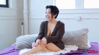 Cute Chubby Asian Hope Gold Learns to Love Her Body More and More Thru Masturbation and Orgasm