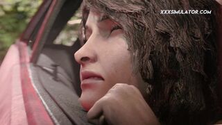 [3D] Small Boobs Skinny Girl Rougly Fucked in Car