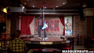 Black hunky stripper sucked by mature cock lover Pascal