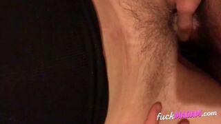 Fucking My Girl's Tight, Hairy Pussy with My Thick Cock