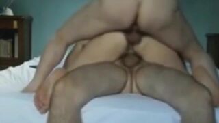 Threesome Double Penetration: Amateur Group Sex Tape XIV