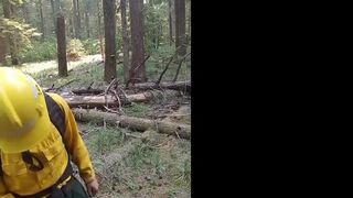 Wildfire Worker's Outdoor Masturbation Solo