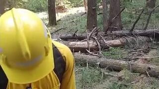 Wildfire Worker's Outdoor Masturbation Solo