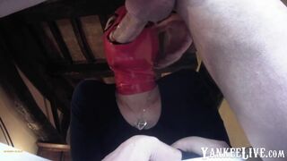 Latina MILF's Rough Deepthroat Blowjob