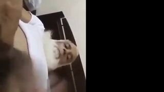 Mature Arab Daddy Plays with His Dick on Webcam