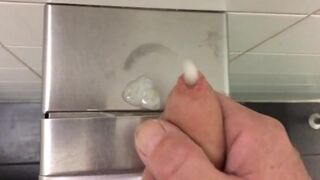 Public Restroom Handjob and Masturbation Compilation