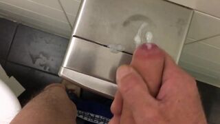 Public Restroom Handjob and Masturbation Compilation