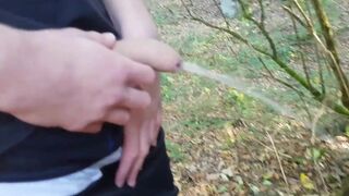 Pissing Outdoors with my Big Dirty Dick