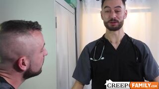 Stepbrother Jake Alexander and Jax Atwell plays doctor and examine their ass and dick