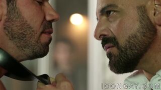 Muscular gay Billy Santoro rimmed and fucked by Adam Russo